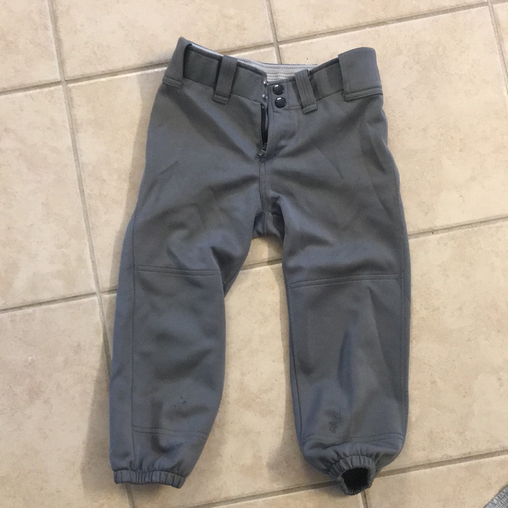 Mizuno YOuth Medium girls softball pants gray